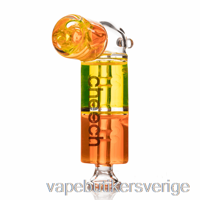 Vape Sverige Cheech Glas Dubbel Frysbar Handpipa Orange/gul